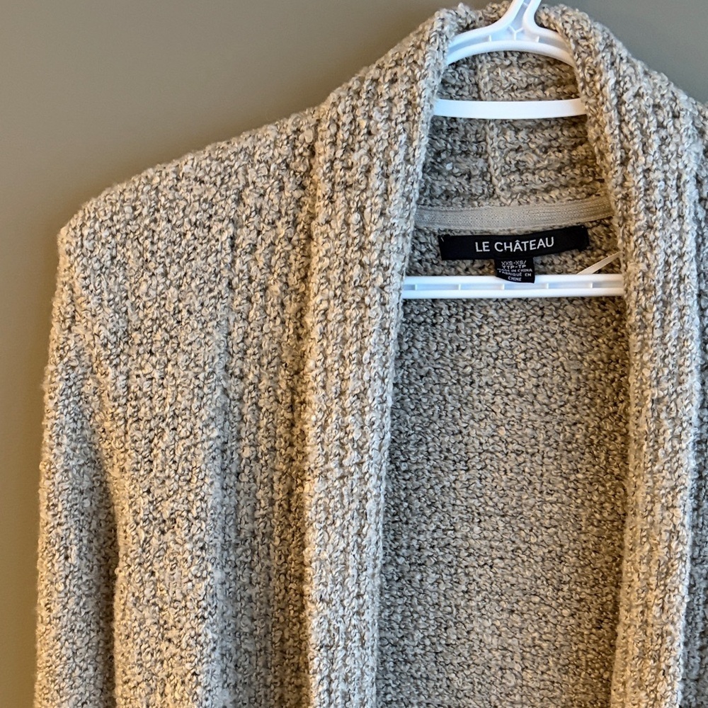 LE CHATEAU Vintage Open-Front Duster Cardigan size XS - Picture 7 of 8